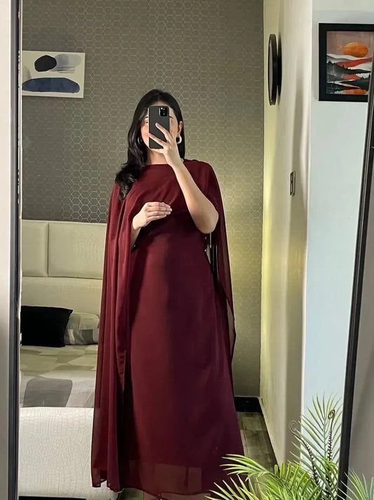 Maroon Embroidered Shawl for Women Elegant Wear